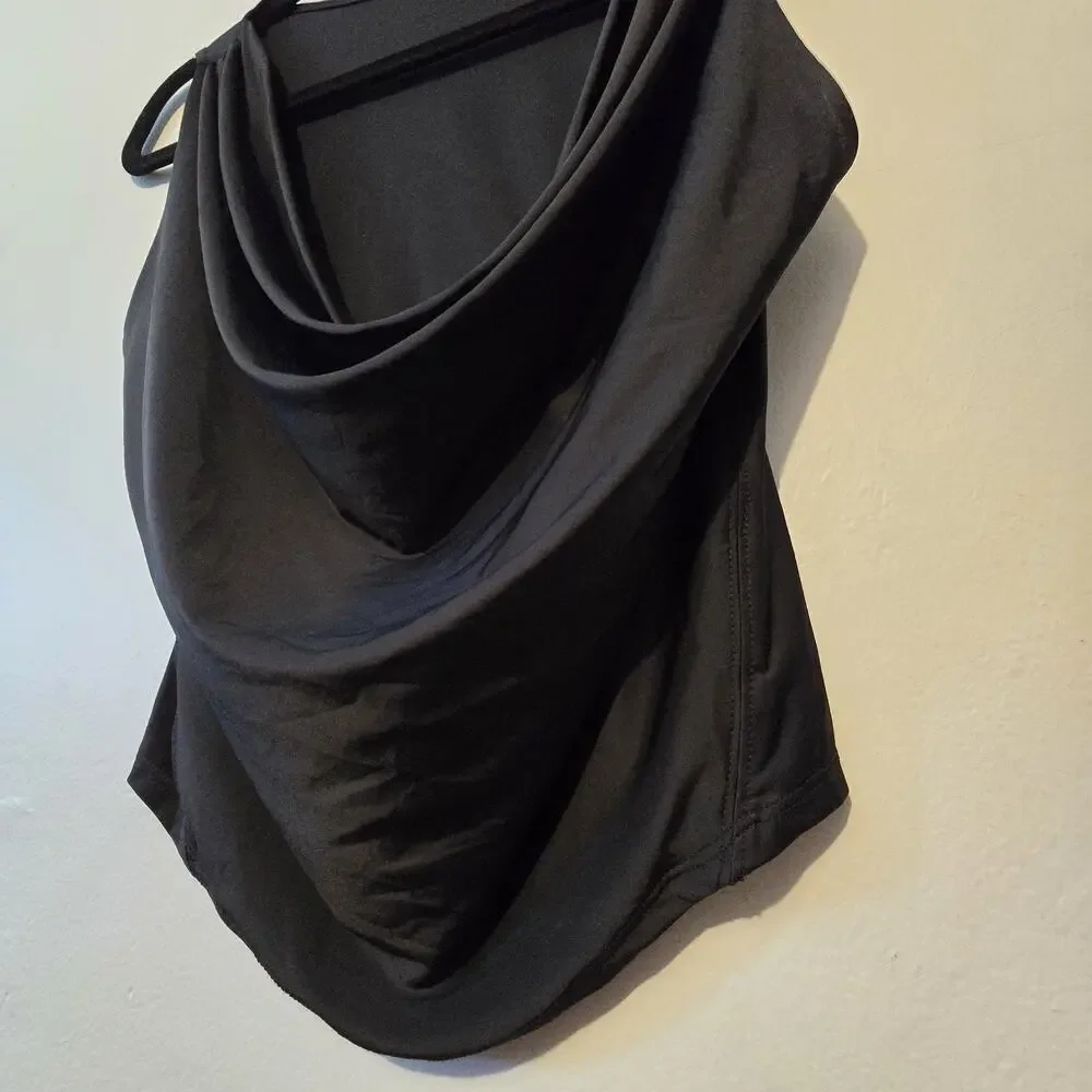 Intimately‎ Free People City Nights Tuck In Top Womens Size XS Black EUC Slinky